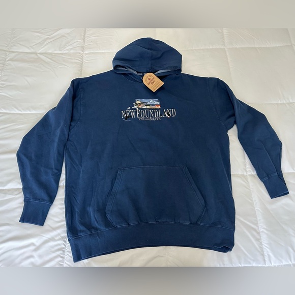 Newfoundland Tops - Brand New Unisex Newfoundland Twillingate Hoodie Sz X2L